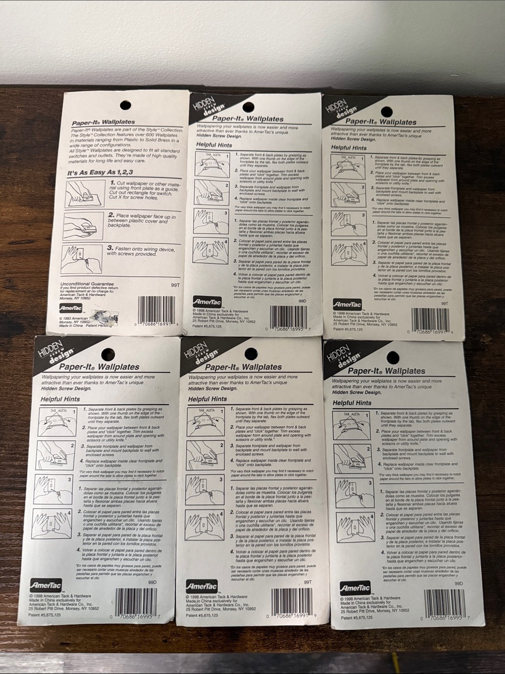Lot of 6 Style Paper-It Wallplate Switch Cover Duplex Match Your Own Decor 1998 - Picture 7 of 10